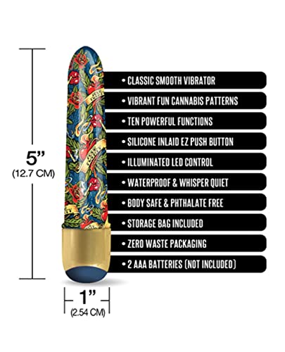 Prints Charm Buzzed 5&quot; Vibe 10X  Blue Dr