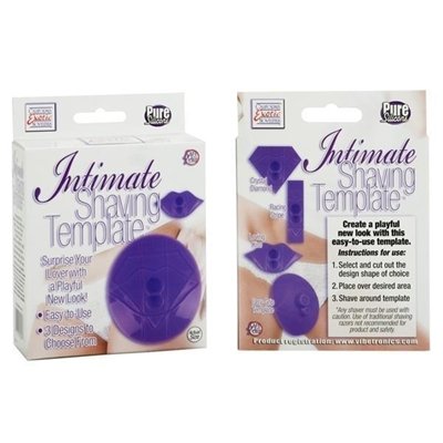 California Exotic Novelties Intimate Shaving Template, Purple