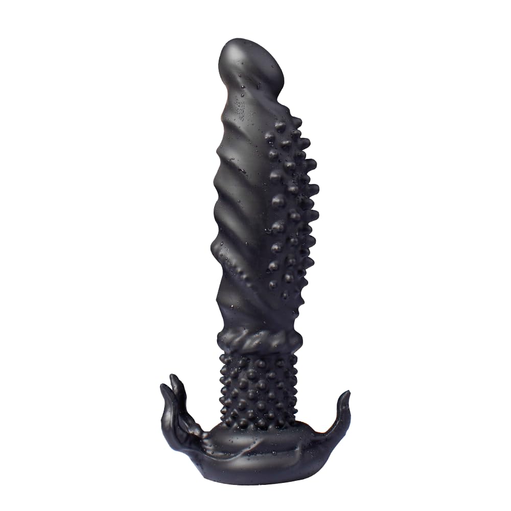 Devil 's Tentacle Dildo Liquid Silicone Anal Plug with Powerful Suction Cup G-Spot Stimulation Soft Monster Dildo Anal Plug Sex