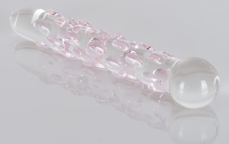 Icicles No. 7- Glass Wand (Clear/Purple)
