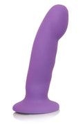 Blush Novelties Luxe Cici - 6 Inch Puria Platinum Silicone G Spot Stimulating Dildo - Soft Satin Smooth UltraSilk - Harness Comp