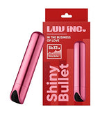 Luv Inc Shiny Bullet Vibrator Super Strong Clitoral Nipple Stimulator Adult Toys For Female With 10-Modes, Usb Rechargeable Waterproof Dildo, Sex Toys For Women Anal And Vaginal Big-O Massager (Pink)