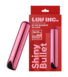 Luv Inc Shiny Bullet Vibrator Super Strong Clitoral Nipple Stimulator Adult Toys For Female With 10-Modes, Usb Rechargeable Waterproof Dildo, Sex Toys For Women Anal And Vaginal Big-O Massager (Pink)