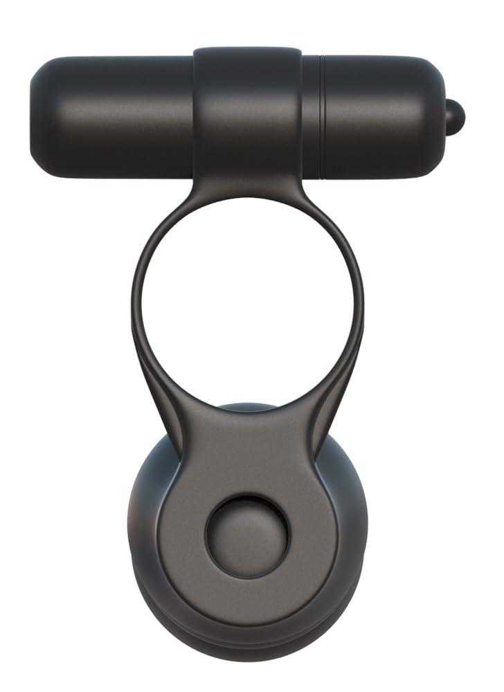Pipedream Fantasy C-Ringz Posable Partner Double Penetrator Dildo, Black, 1 Pound