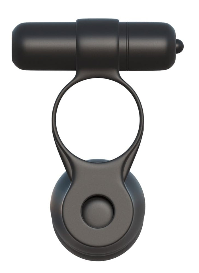 Pipedream Fantasy C-Ringz Posable Partner Double Penetrator Dildo, Black, 1 Pound