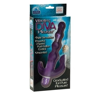 California Exotics Vibrating Diva Triple Pleaser, Purple