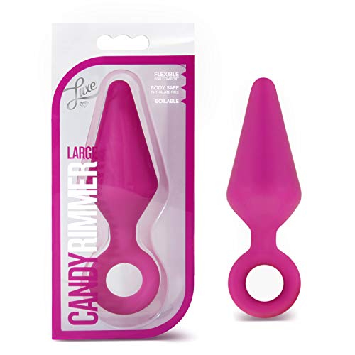 Luxe Candy Rimmer Butt Plug, Fuchsia, Large