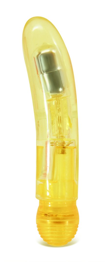 Multi Speed Soft Curved Vibrator - G Spot Stimulator - Waterproof - Sex Toy For Women - Sex Toy For Adults (Yellow)
