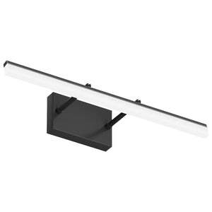 Aipsun 24 Inch Black Led Vanity Light Adjustable Modern Bathroom Vanity Light Fixtures Over Mirror 5500K