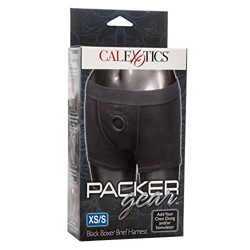 Calexotics Novelties Packer Gear Black Boxer Brief Harness X-Small/Small, Black