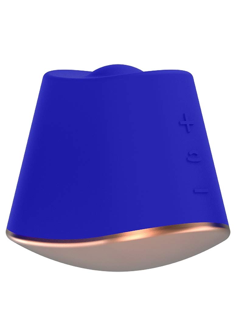 Shots - Elegance Rotating & Vibrating Clitoral Stimulator - Dazzling - Blue