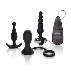 Calexotics His Prostate Training Kit - Vibrator Egg Bullet With Anal Pleasure Probes - Adult Fetish Beads Sex Toy For Couples - Male Enhancement Ring - Black