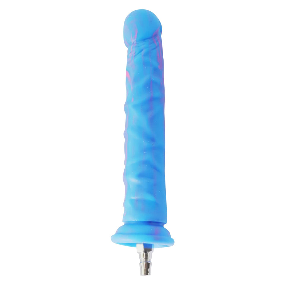 FREDORCH Realistic Monster Silicone Dildo for Sex Machine Vac-U-Lock with Quick Air Connector Device User (Blue, 24.7cm/9..72inc
