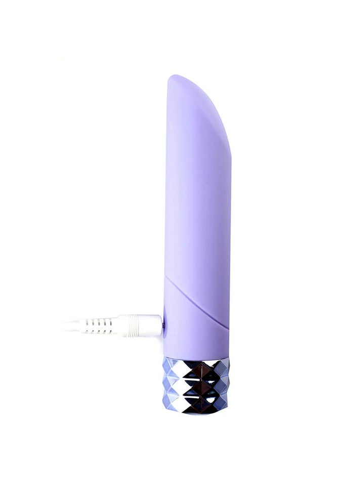 Maia Toys Angel Crystal Gem Supercharged Bullet Vibrator, Purple