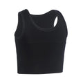 JARAZIN Women Transgender Tomboy FTM Pull On Closure Elastic Chest Binder Pullover Tank Top (6XL, Black)