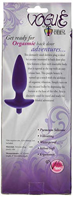 Trinity Vibes Vibrating Silicone Anal Plug, Small