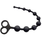 Anal Beads Silicone Butt Plugs Anal Trainer Plug Pull Ring Chain with 10 Beads G-spot Prostate Massage Masturbation Sex Toys for