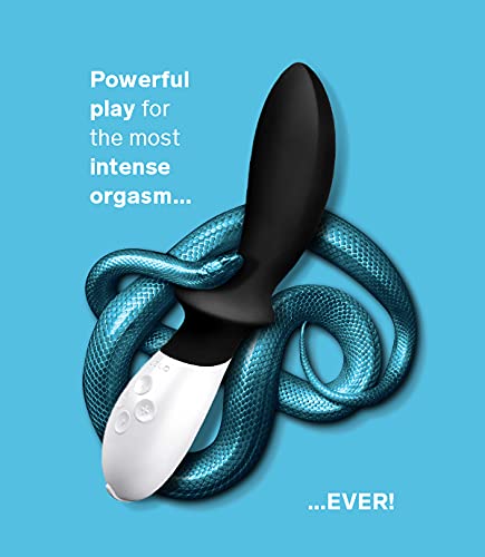 Lelo Loki Prostate Massager For Men, Obsidian Black, 6 Powerful Settings, Adult Male Self Pleasure Toy