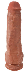 King Cock 11In Cock With Balls - Tan