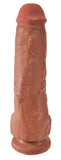 King Cock 11In Cock With Balls - Tan