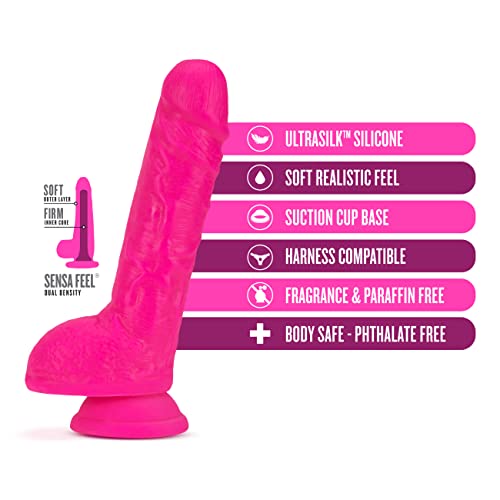 Neo Elite - 9 Inch Silicone Neon Pink