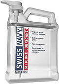 Swiss Navy Premium Silicone Based Lubricant, Gallon 128 Ounce Personal Lube Gel for Men Women & Couples, Condom & Latex Safe Hyp