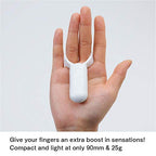 Tenga Smart Vibe Vibrating Ring Rechargeable Dual Partner Stimulating Vibrator Tsv002 Pearl, White, 1 Count