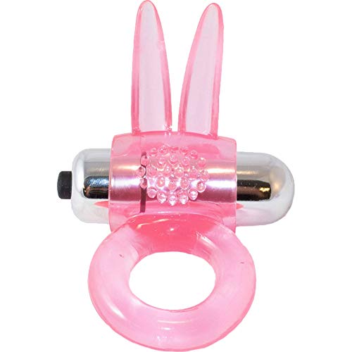 Ribbed Rabbit Vibrating Cockring Pink