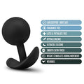 Platinum Silicone Vibra Plug Blk