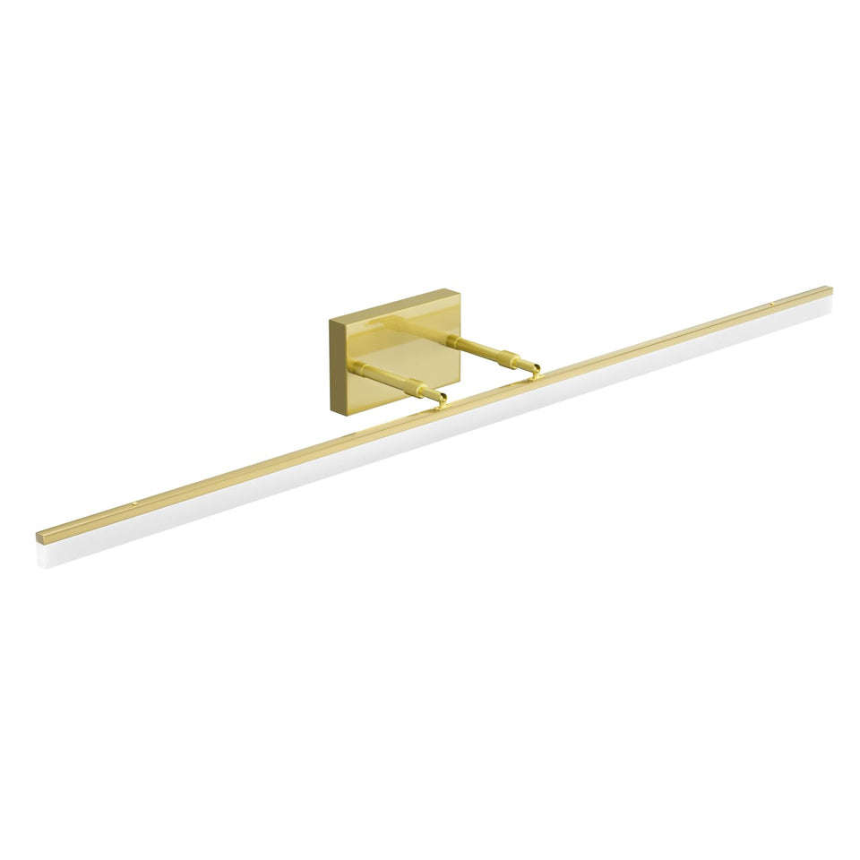 Aipsun 48Inch Bathroom Vanity Light Brushed Gold Modern Led Vanity Lighting Over Mirror Adjustable Gold Wall Light For Bathroom
