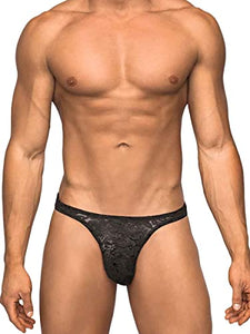 Mp Stretch Lace Bong Thong Black Lx