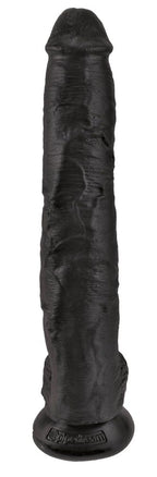 Pipedream Products King Cock Life Like Cock With Balls And Suction Mount Base, Black, 14 Inch