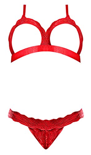 Ms Risque Business Bra & Thong Set Rd Lx