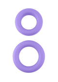 (D) NEON STRETCHY SILICONE COC RING SET PURPLE
