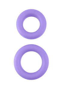(D) NEON STRETCHY SILICONE COC RING SET PURPLE