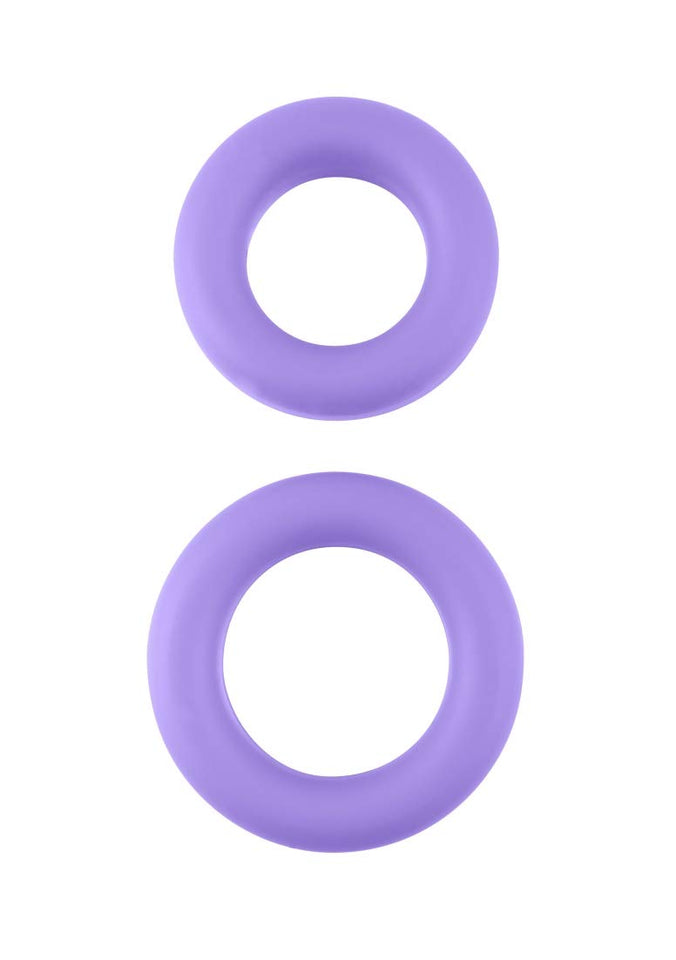 (D) NEON STRETCHY SILICONE COC RING SET PURPLE
