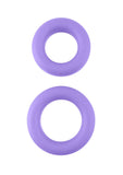 (D) NEON STRETCHY SILICONE COC RING SET PURPLE