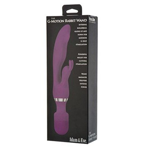 Adam & Eve G Motion Rabbit Wand Vibrator, 10.5 Ounce