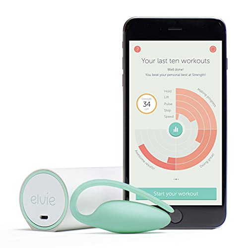 Elvie Trainer Exerciser  To Strengthen and Tone Pelvic Floor Muscles  Award Winning Smart Kegel Trainer Uses Biofeedback To Im