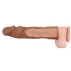 MPXOJII 2 Pcs Reusable Penis Sleeve Extender Ultra-Soft Extension Sex Toy Cock Enlarger Applicative for Men & Couple