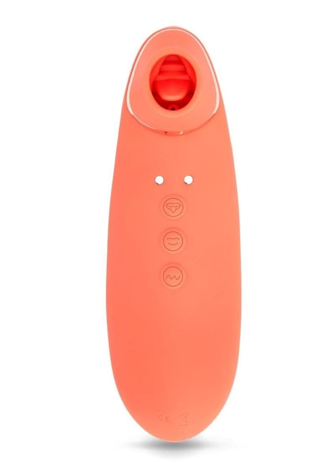 Sensuelle Trinitii 3-In-1 Suction Tongue-Coral