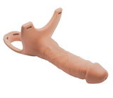 Hollow Silicone Dildo Strap-On - Flesh