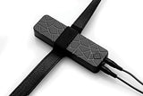 Strap U Power Pegger Silicone Vibrating Double Pleasure Dildo With Harness Black