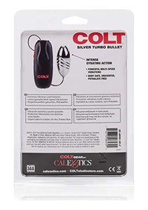 Calexotics Colt Turbo Bullet Vibrator - Waterproof Sex Toys For Couples - Wired Adult Vibe Egg Male P Spot Massager - Silicone Prostate Massager - Black