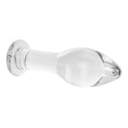 Epichao Huge Head Glass Butt Plug Crystal Anal Plug Bum Plug Bomb Plug Anal Trainer Anal Expander Training Sex Toy (M)