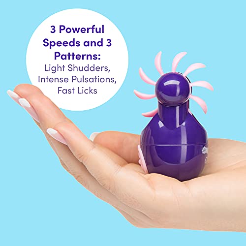 Lovehoney Purple Sqweel Go Rechargeable Masturbator For Women - Silicone - 100% Waterproof