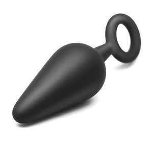 FST Silicone Anal Plug Training Set 3 Sizes with Tapered Top and Safety Ring Butt Plug Kit for Prostate Massage G-Spot Stimulati