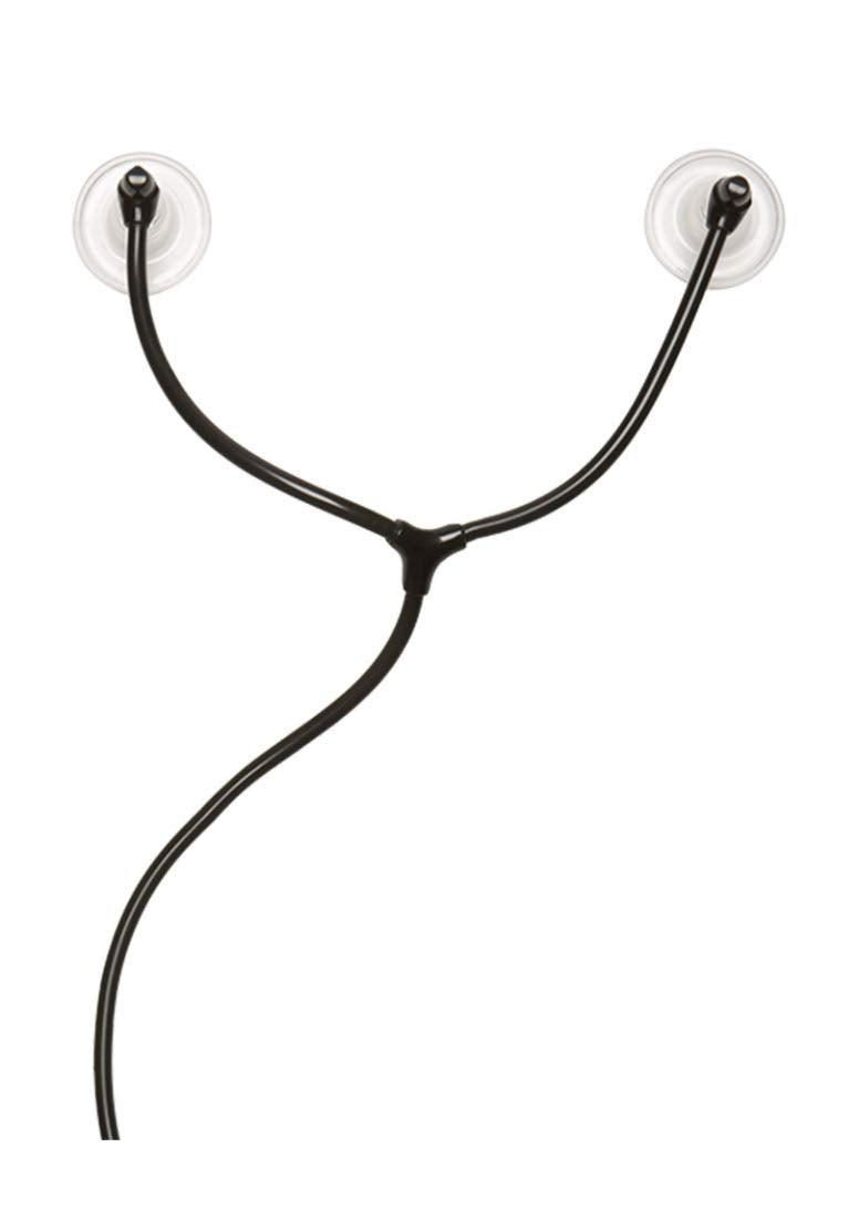 Doc Johnson Kink  Swell  Auto Vibrating Nipple Sucker Cups  Blackclear