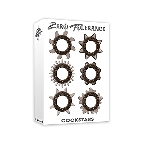 Zero Tolerance Cockstars Unique Penis Rings - 6 Pack
