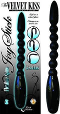 Velvet Kiss Collection Joy Stick Vibrating Anal Beads Black
